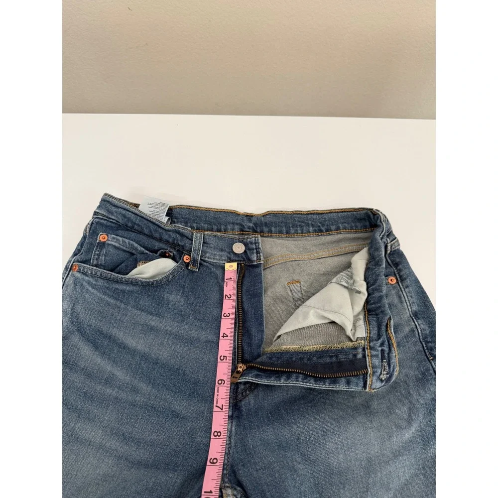 Levis 505 Regular Fit Straight Leg Jeans Mens 34x30 Medium Wash Blue